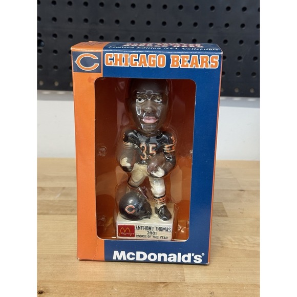 Chicago Bears Anthony Thomas 2001 Bobblehead Limited Edition - Picture 1 of 4